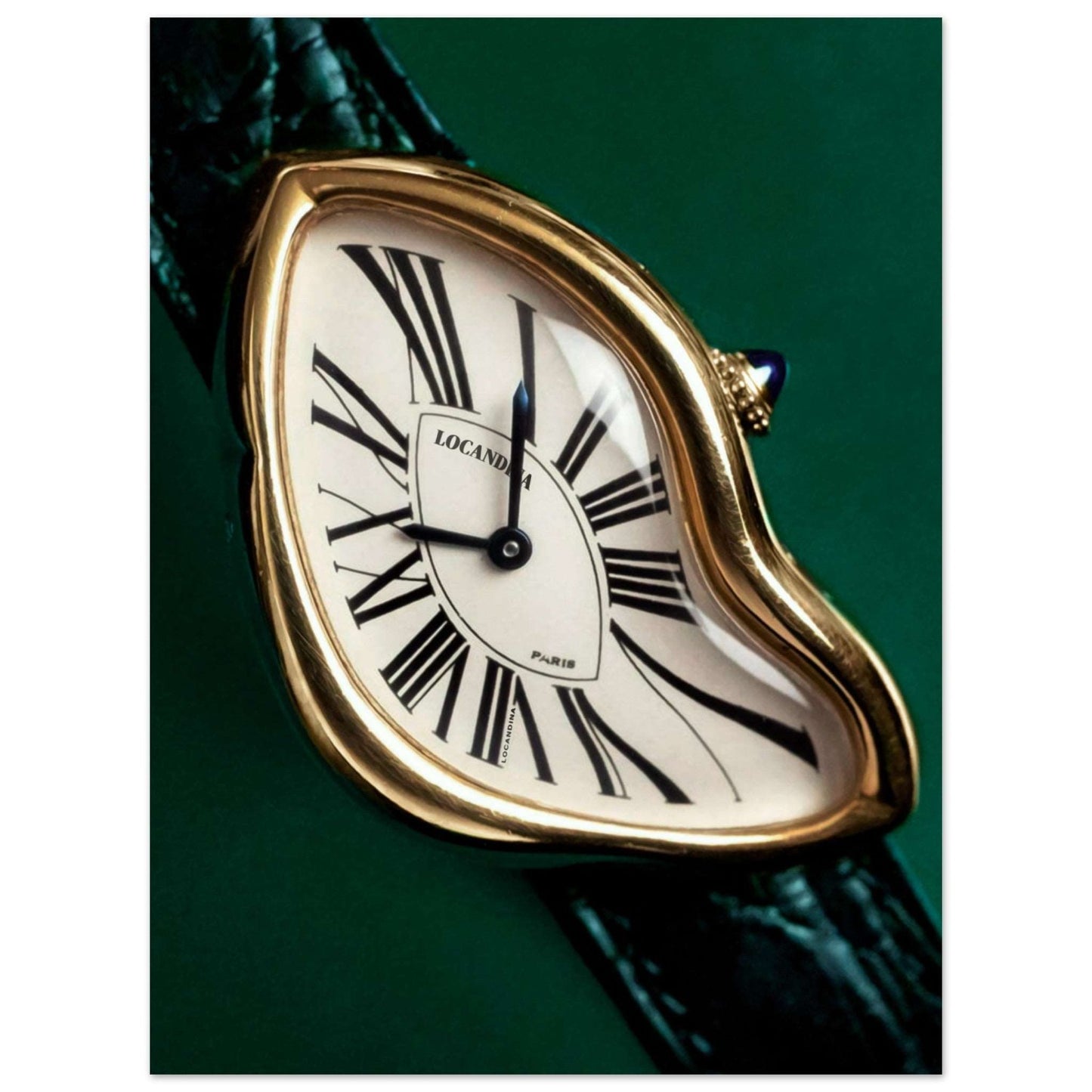 GREEN CRASH POSTER is cheap and high quality wall art displaying a watch - Locandina Posters