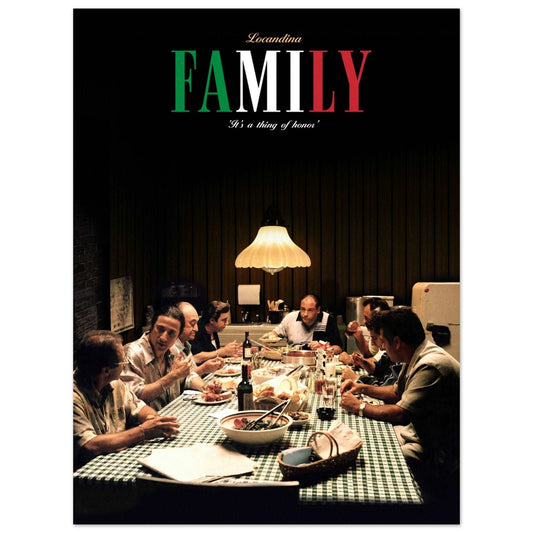 FAMILY POSTER is cheap and high quality wall art displaying a meeting from The Sopranos - Locandina Posters