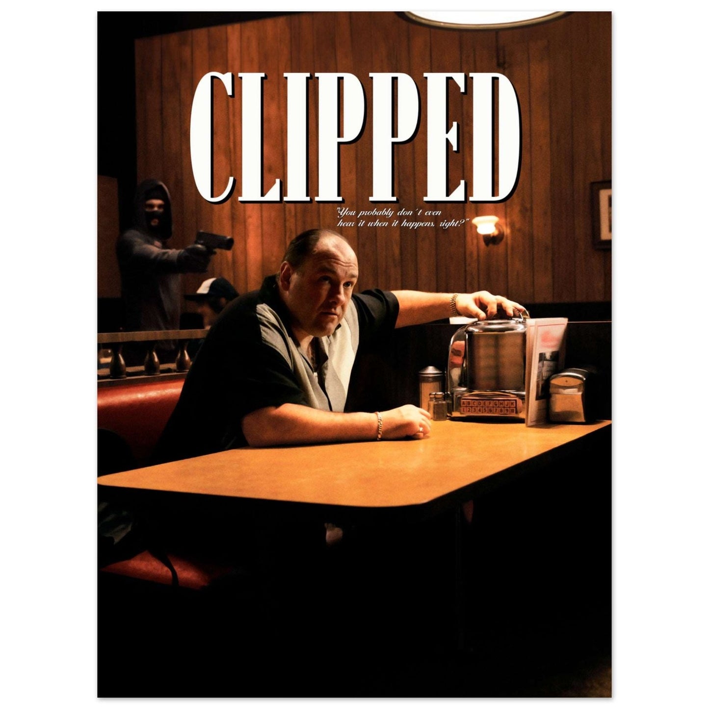 CLIPPED POSTER is cheap and high quality wall art including Tony Soprano from The Sopranos - Locandina Posters