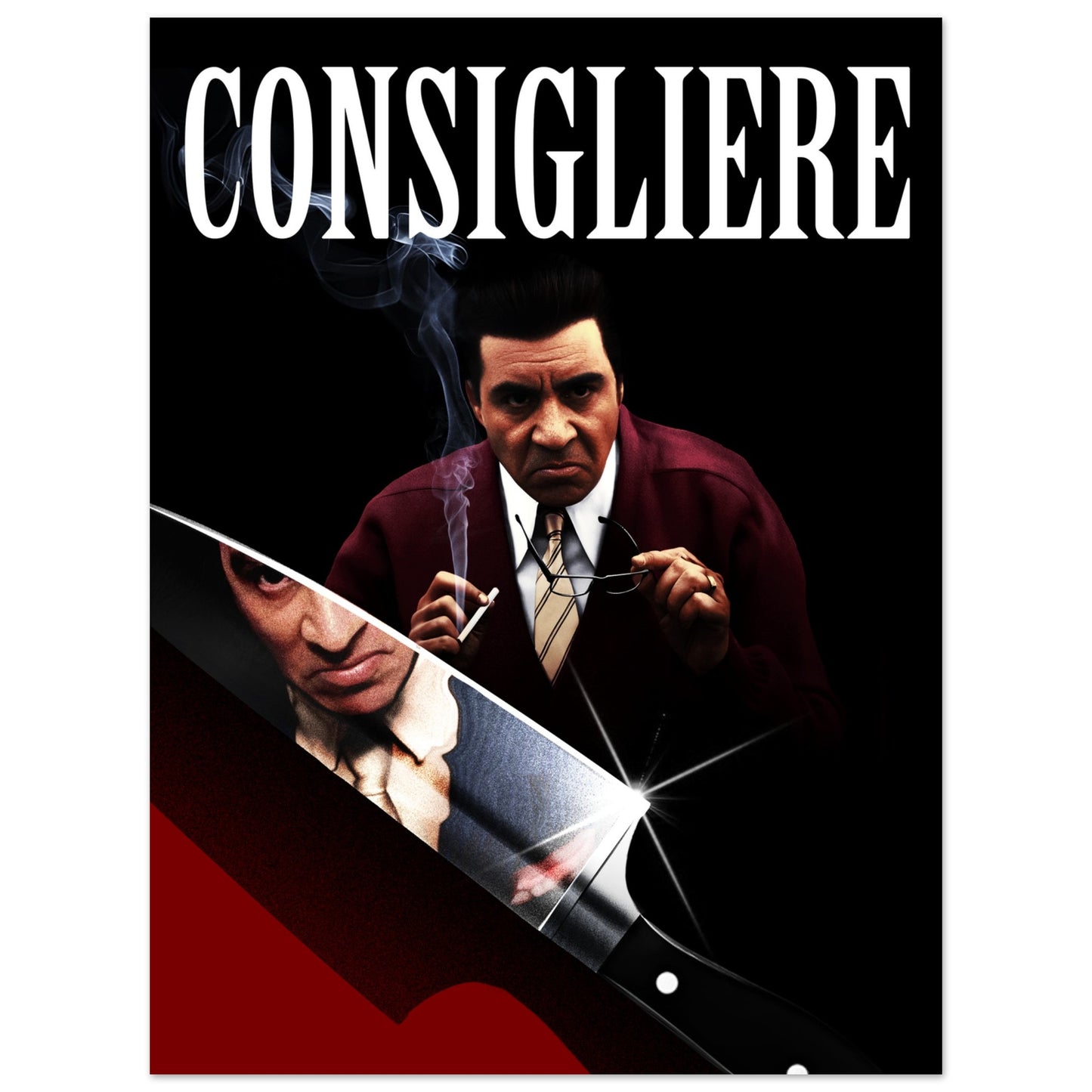 Consigliere Poster with Silvio Dantes, Inspired by The Sopranos. Cheap and high quality wall art made by Locandina Posters