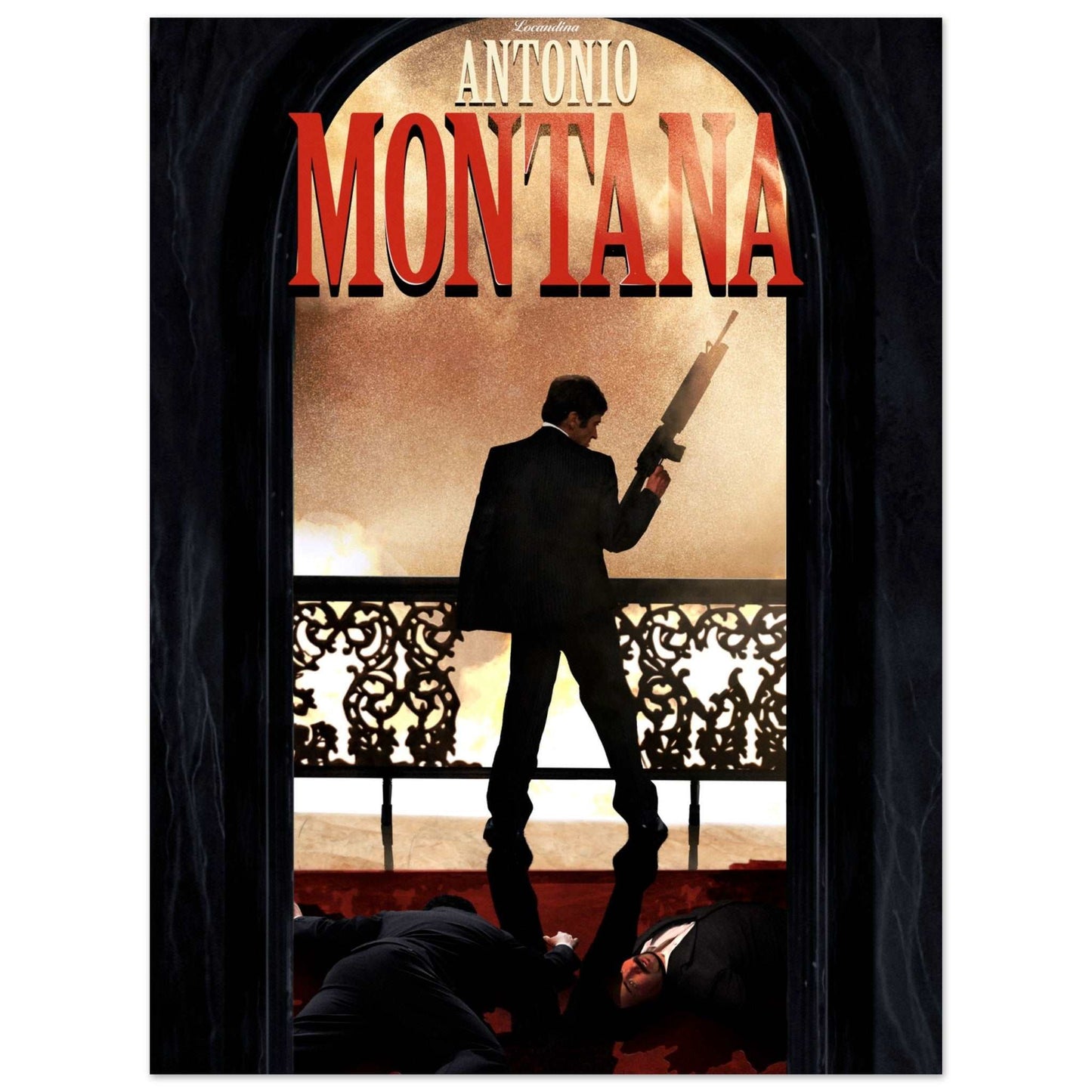 Antonio Montana Poster Inspired by Scarface, made by Locandina Posters